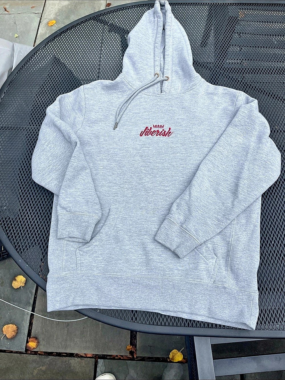 Jiberish Gray Pullover Hoodie Like New